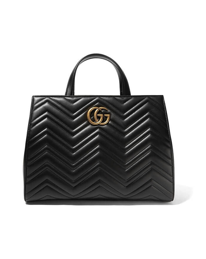 Elaphe Trimmed Leather Tote