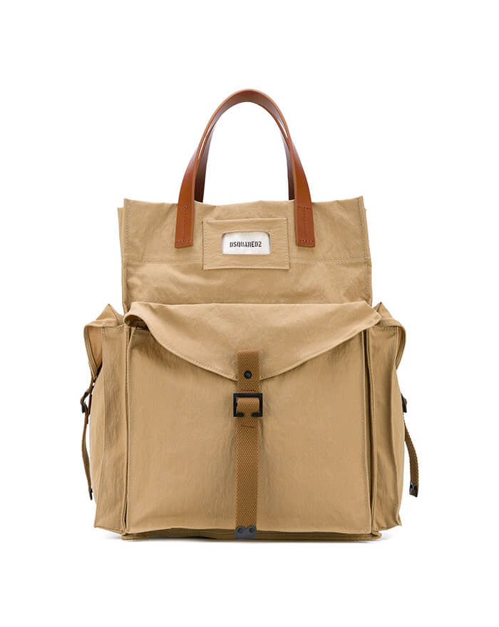 Elaphe Trimmed Leather Tote