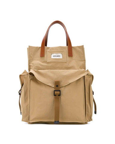 Satchel In Washed Navy Canvas